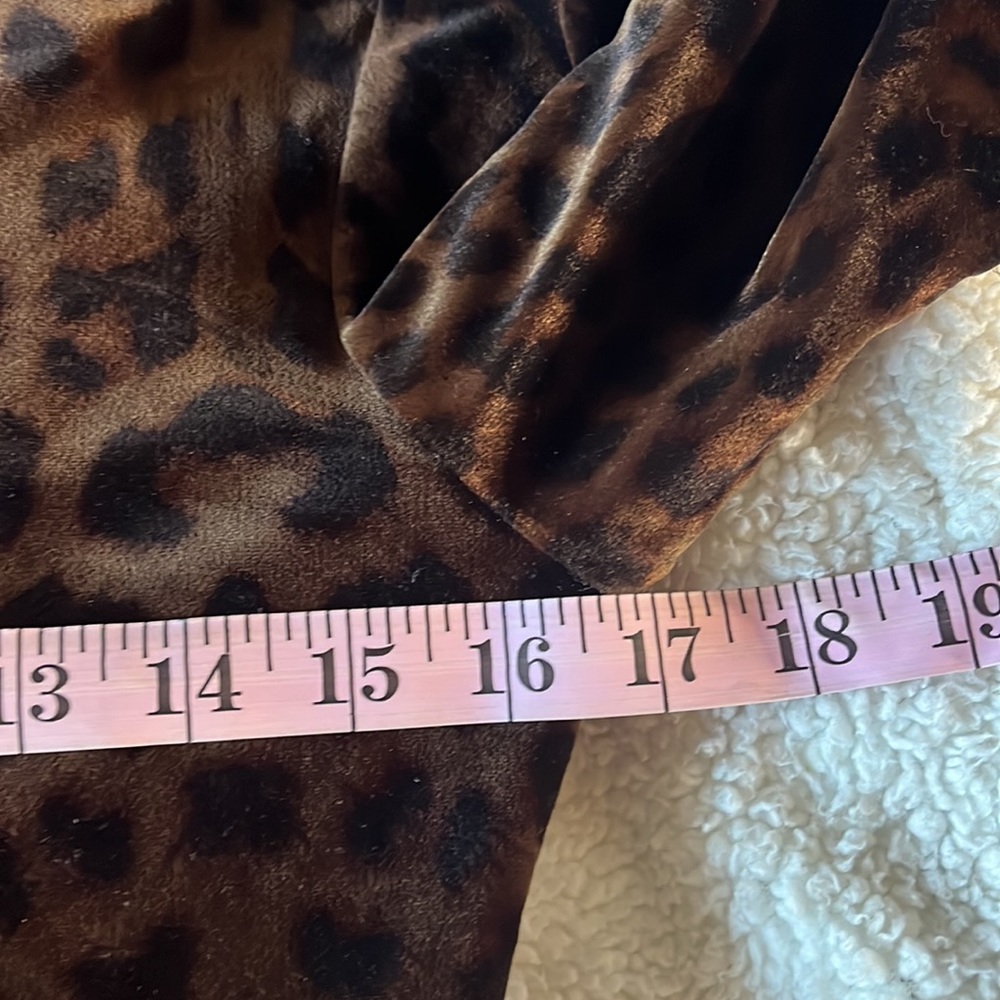 Cache Vintage Leopard Print Velvet And Lace Bodys… - image 8